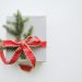 photo of white and red gift box
